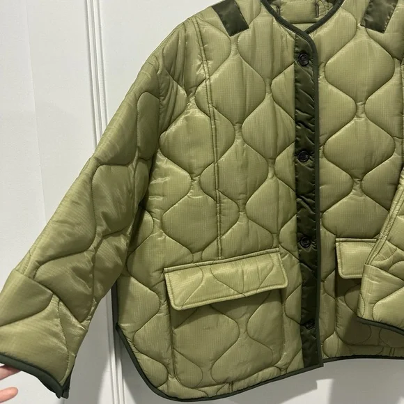 PRICE FIRM-THE FRANKIE SHOP TEDDY QUILTED JACKET - Picture 9 of 15